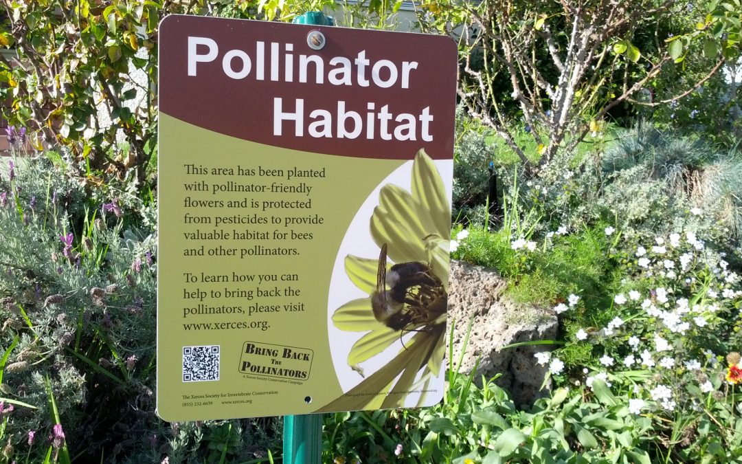 pollinator habitat sign